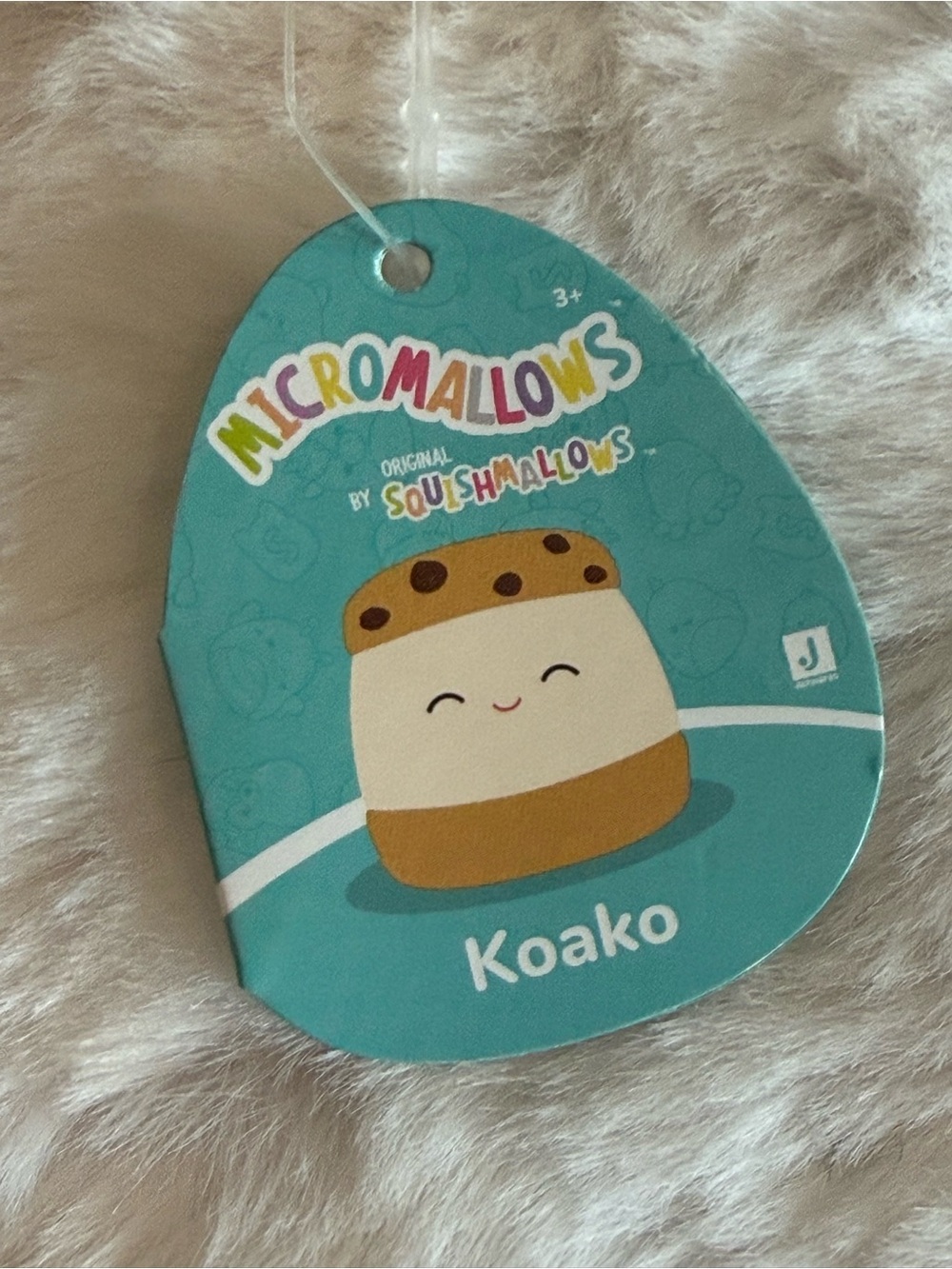 Koako the Ice Cream Sandwich Micromallow Plush Keychain/ Bag Charm NWT - Picture 3 of 4